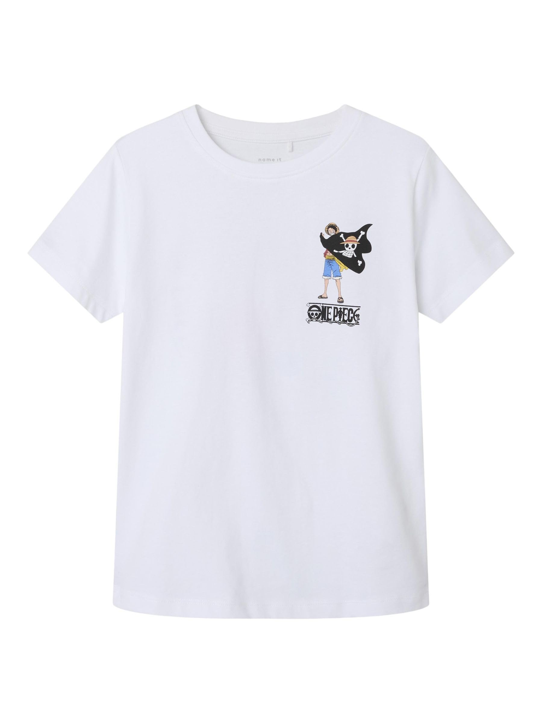 NAME IT Boy T-Shirt One Piece, Bright White, 146-152 cm