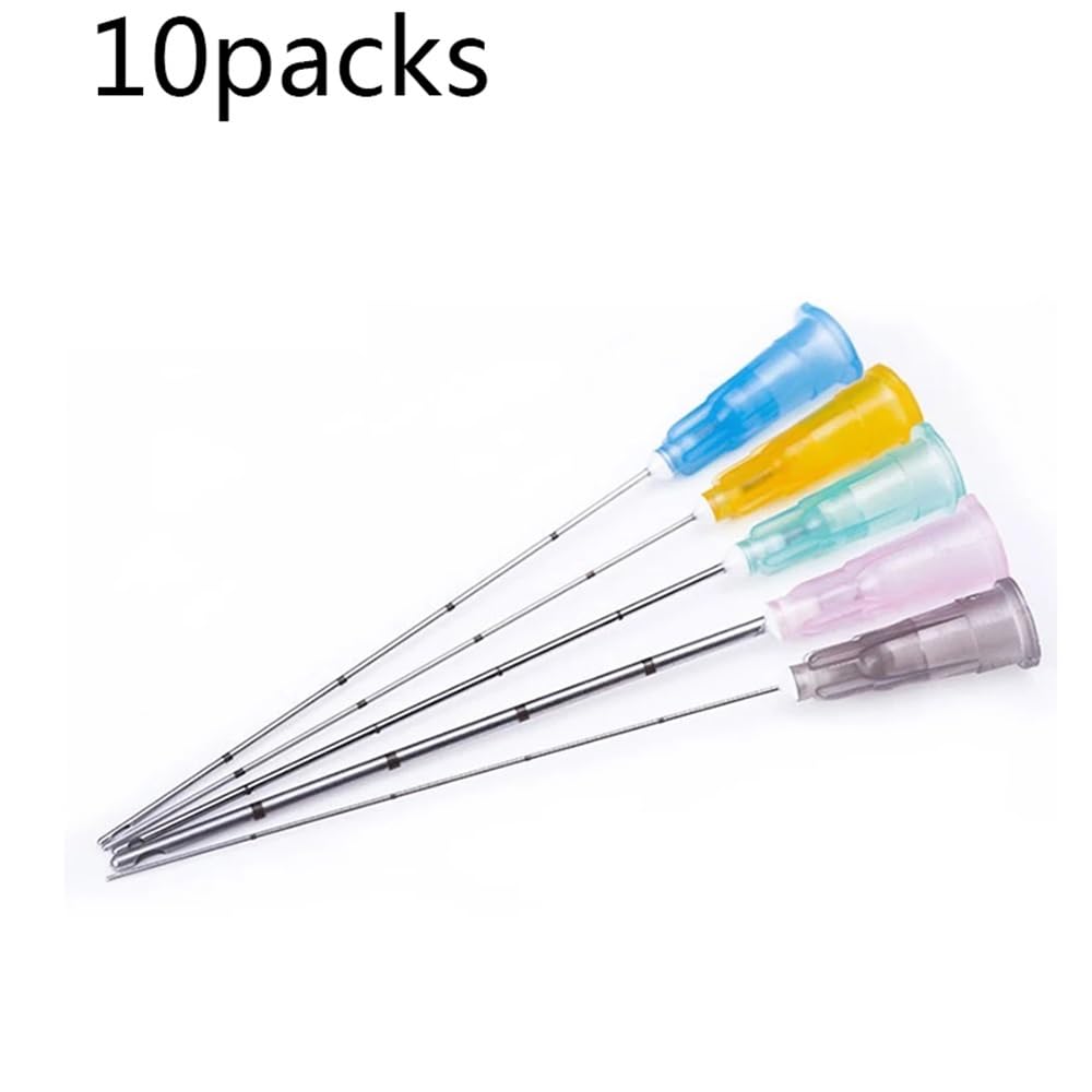 Verrerie et matériel de laboratoire 2 pièces/paquet * 10 paquets 18G 21G 22G 23G 25G 27G seringues à canule crantée à extrémités lisses aiguille