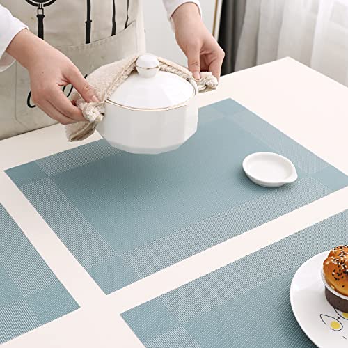 Image of HOKIPO Washable PVC Table Placemats Set of 4 - 45x30 cm (AR3105, Polyvinyl Chloride)
