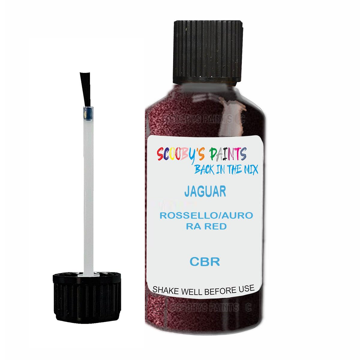 Scoobys Paints Back In The Mix Rossello/Aurora Red Touch Up Paint For Jaguar Cbr Metallic