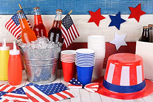 Giftexpress Set Of 12, Proudly Made In U.s.a. Small American Flags 4X6 Inch/Small Us Flag/Mini American Stick Flag/American Hand Held Stick Flags Spear Top #TOP3