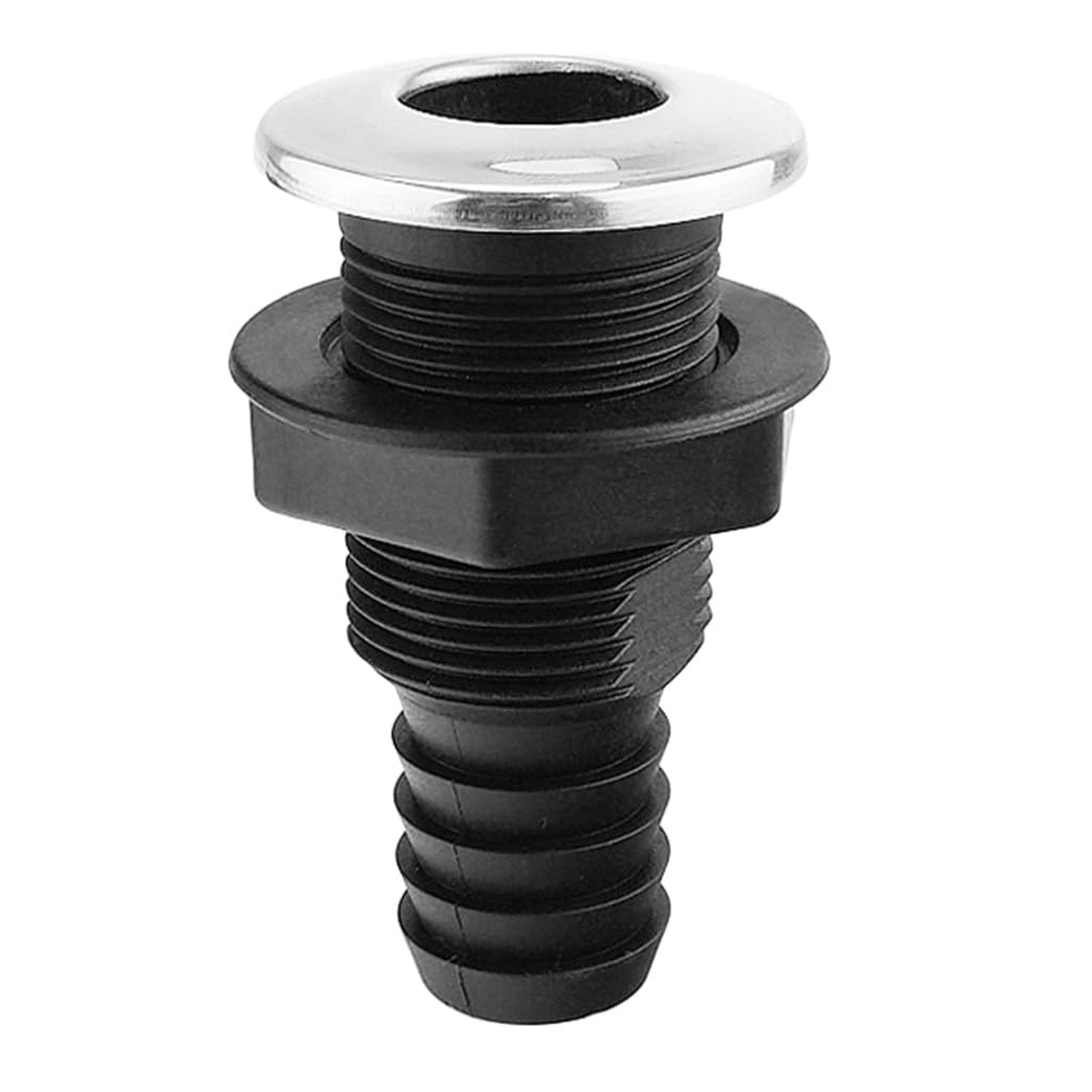 3/4' Inch Black Plastic Thru-Hull Bilge Pump And Aerator Hose Fitting Boats parts