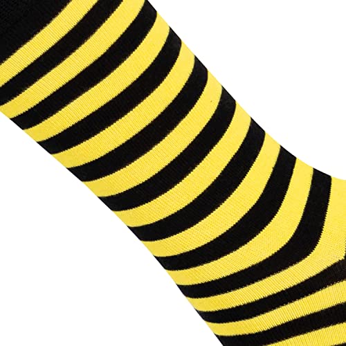 Mysocks Unisex Ankle Socks Stripe Yellow Black #TOP1
