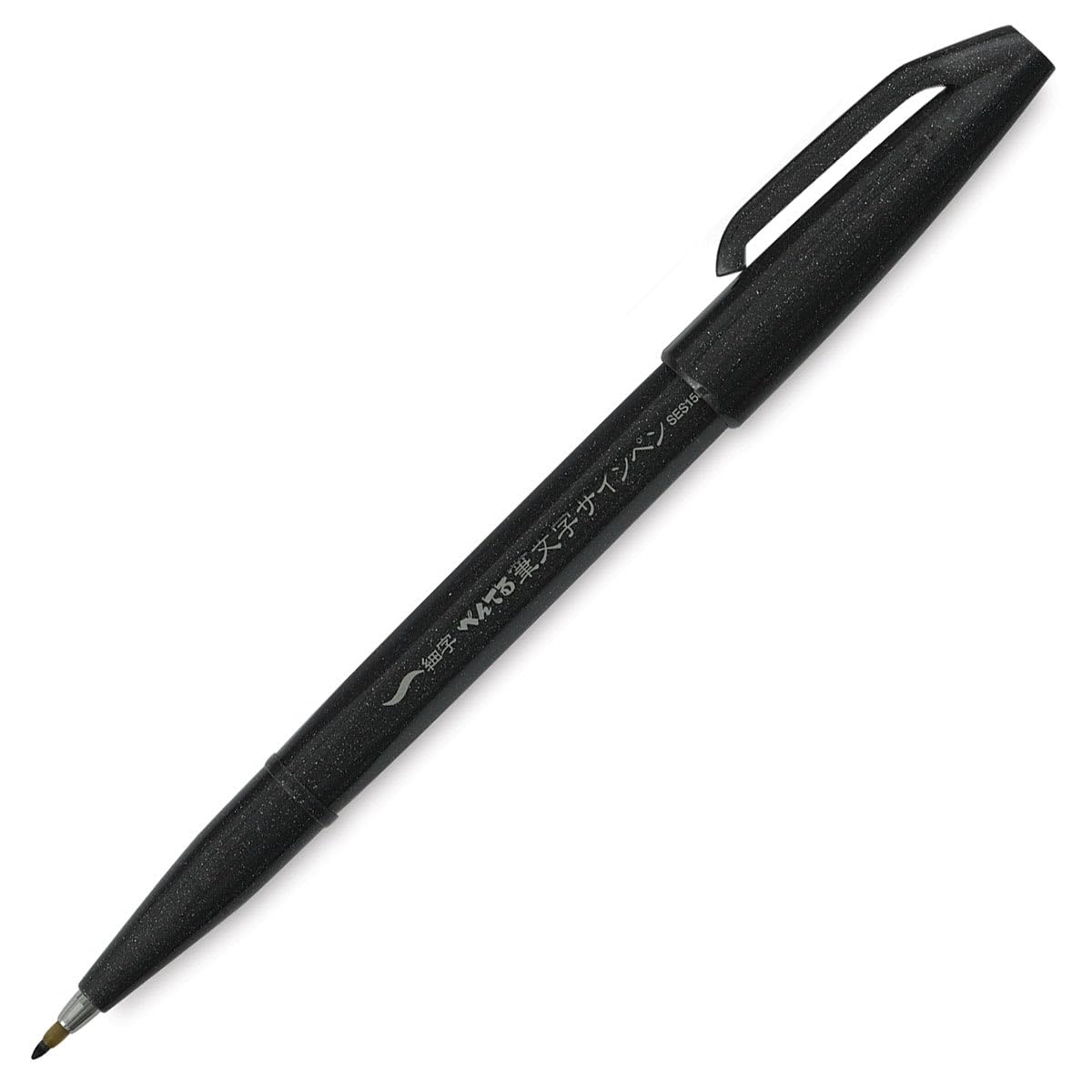 Arts Sign Pen Touch, Fude Brush Tip, Black Ink - 1 Pack (SES15NBPA)