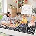 Maasechs 3.3 x 4 ft Composition Notebook Rug Classroom Decor Educational Area Rug Back to School Kid Reading Calming Corner Soft Fluffy Pastel Play Carpet for Nursery Playroom