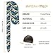 4PCS Silky Durags for Men 360 Waves, Designer Do Rag, 1 Wave Cap (BlueWave Blue Black Red)