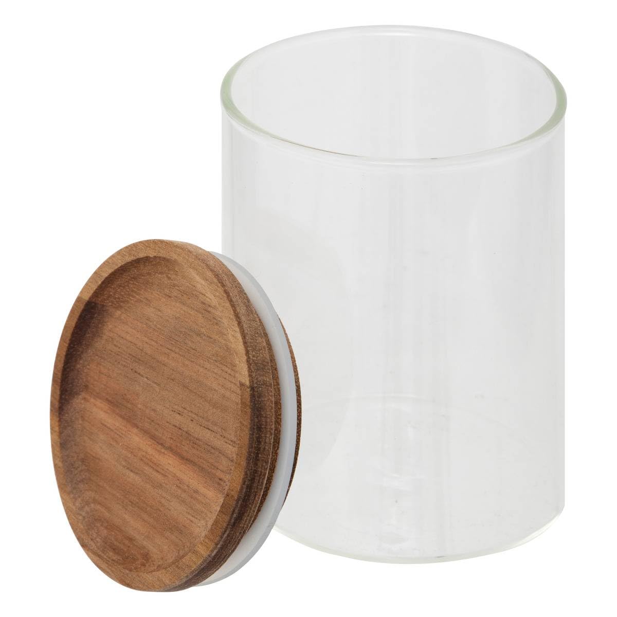 5five - Présentoir à Épices Harmony - Bois d'Acacia, Verre - L 23 x P 24 x H 15 cm, 9 Bocaux, 3 Niveaux - Étagère de Rangement Pour Cuisine