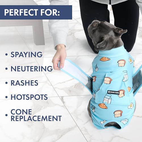Image of Spark Paws Dog Recovery Suit - Surgical Onesie After Surgery, Male & Female