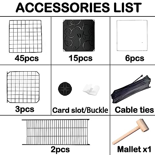 Bnosdm Large Cat Cage Detachable Indoor Diy Pet Crate Playpen 4-Tier Metal Wire Kennels Enclosures Outdoor Pets Home Animal House Fence For 1-4 Cats, Guinea Pigs, Rabbits, Small Animals #TOP5