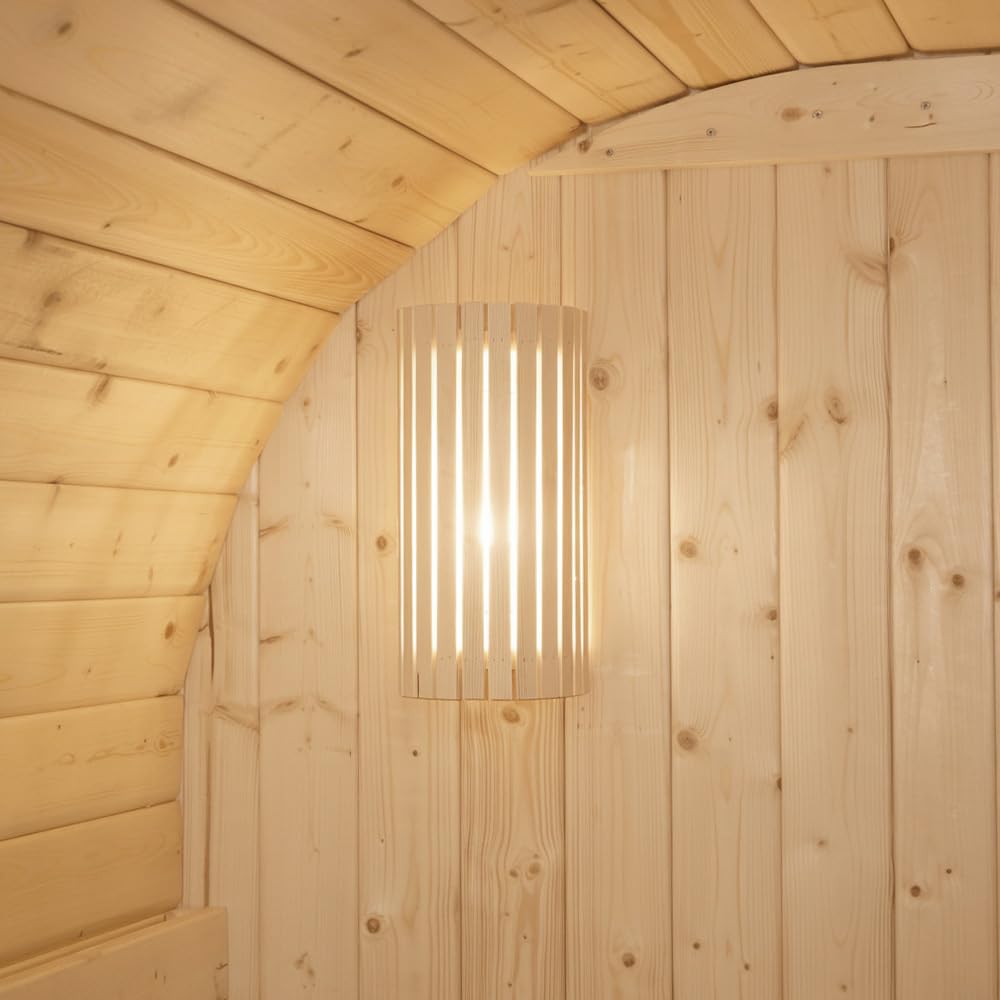 Home Deluxe Sauna extérieur Cube S 194x120 cm épicéa poêle inclus pour 2 personnes