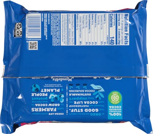 Image of OREO Double Stuf Chocolate Sandwich Cookies, 14.03 oz (Pack of 3)