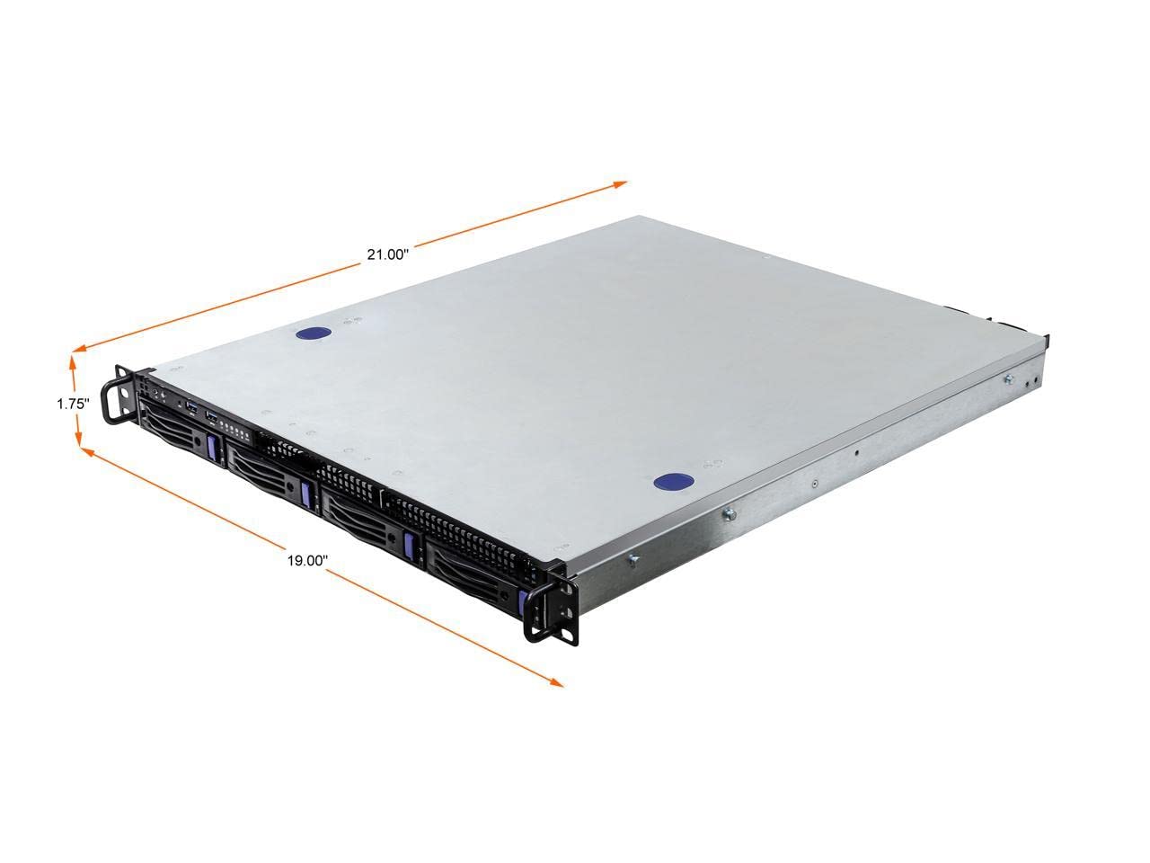 Asrock Rack 1U4LW-X570 RPSU 1U Rackmount Server Barebone 4 Alloggiamenti Singolo Socket AM4 PGA 1331 AMD Ryzen 5000 Series