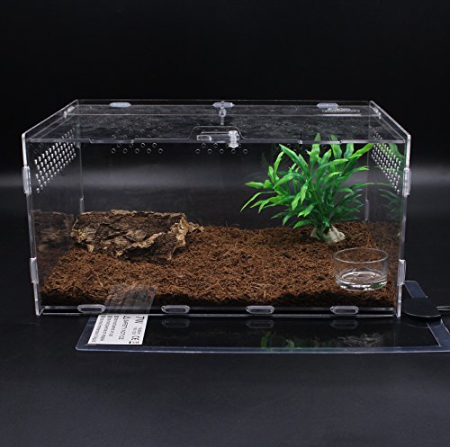 Reptile Heating Pad Terrarium Heater 7W - Non-Adhesive Removable Under Tank Heat Mat for 10-20 gal Tank Reptiles Amphibians Hermit Crab Snake Lizard 2 Pack