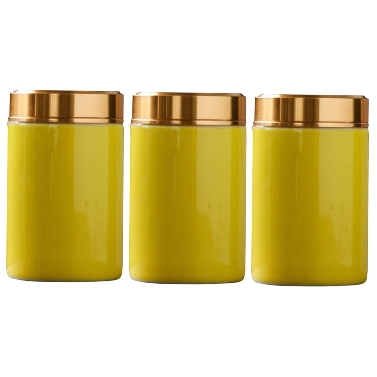XYIANG Food Storage Containers 3pcs Sealed Canisters Mini Tea Can Sealed Coffee Canister Ceramic Can Loose Tea Containers Food Travel Sealed jar