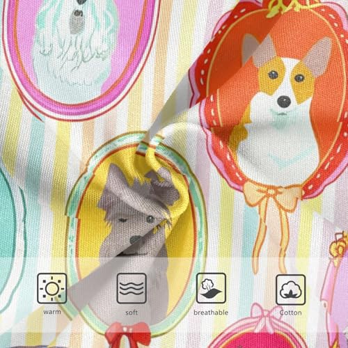 Dog Whimsical Puppy Ornate Toddler Underwear Floral 2t Cotton Cute Panties Girl Colorful Briefs Undies Kids3