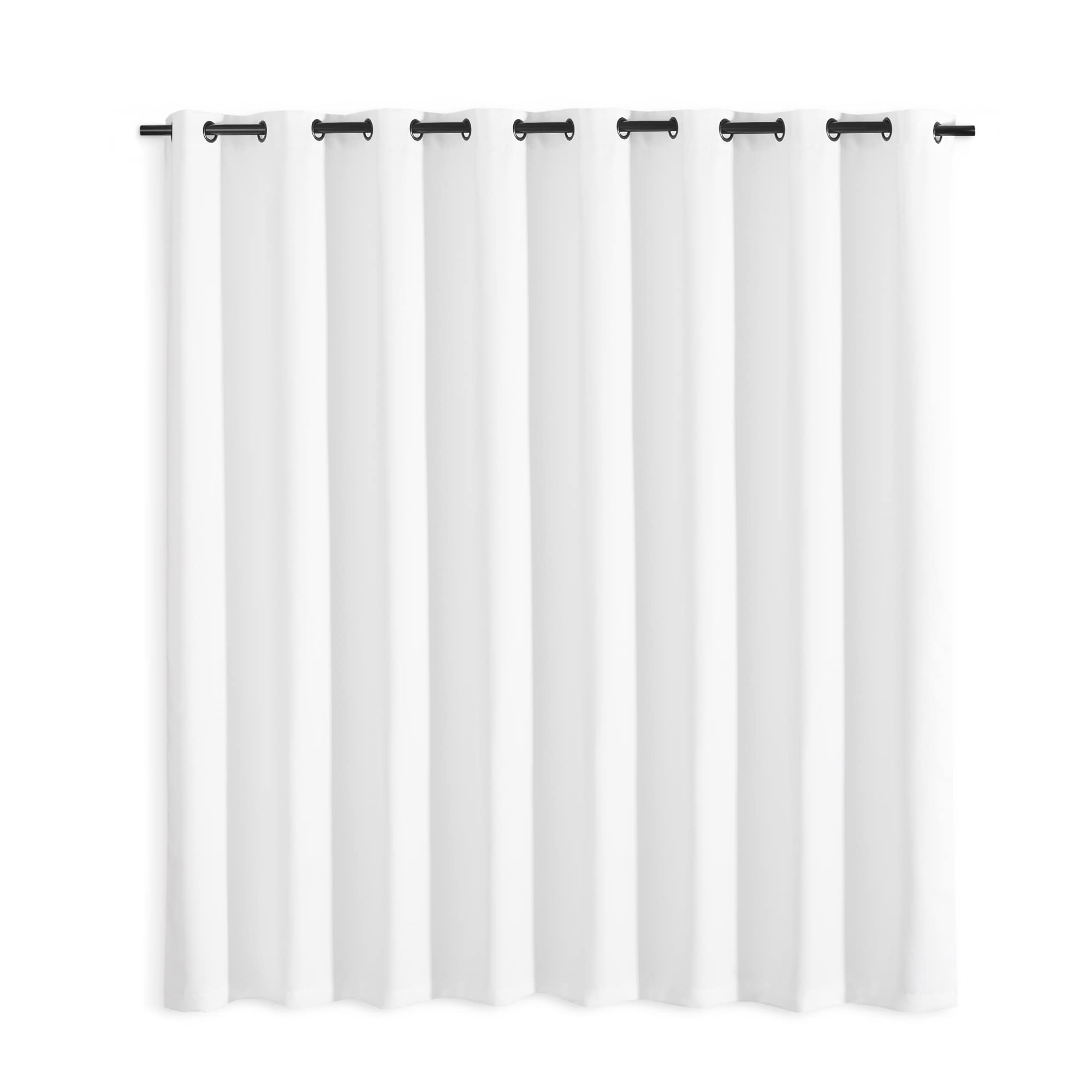JEMIDI Cortina opaca con ojales - Cortina individual con ojal de anillo metal - Para salón dormitorio cocina comedor - 245 x 140 cm y 245 x 300 cm
