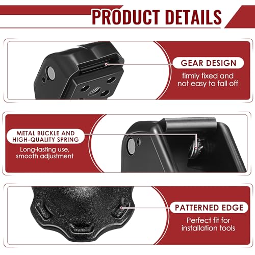 Dreyoo 2 Set Football Chin Strap Cam Lock Housing and Thumb Screws Compatible with Riddell SpeedFlex Helmet, Durable Football Chinstrap Cam Lock Housing Set Keep Stability of Youth Football Helmet - Thumbnail 5