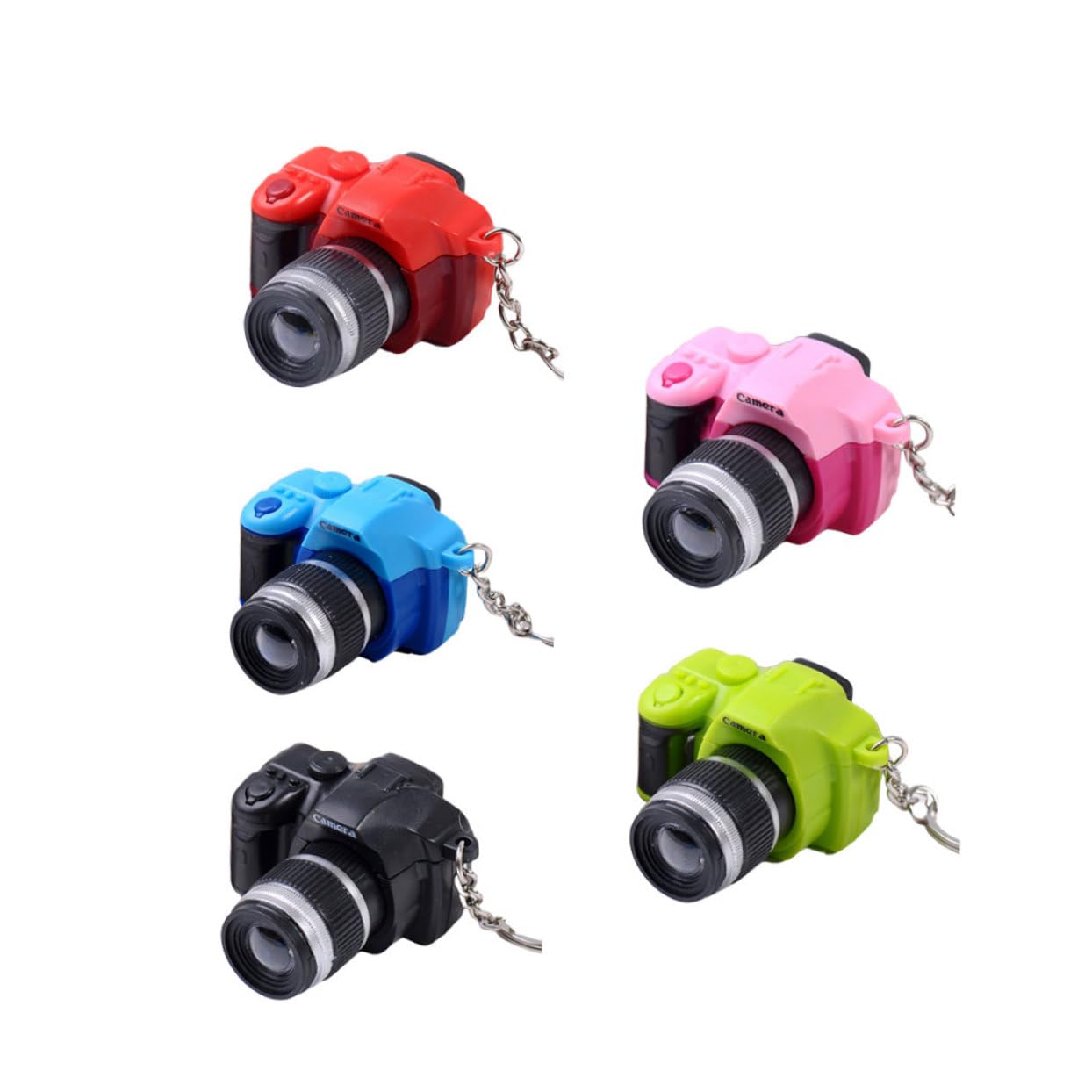 PLAFOPE 15piezas Llaveros Led Forma De Cámara De Accesorios Para Llaves Decoración y Para Mochilas y Llaves De Casa