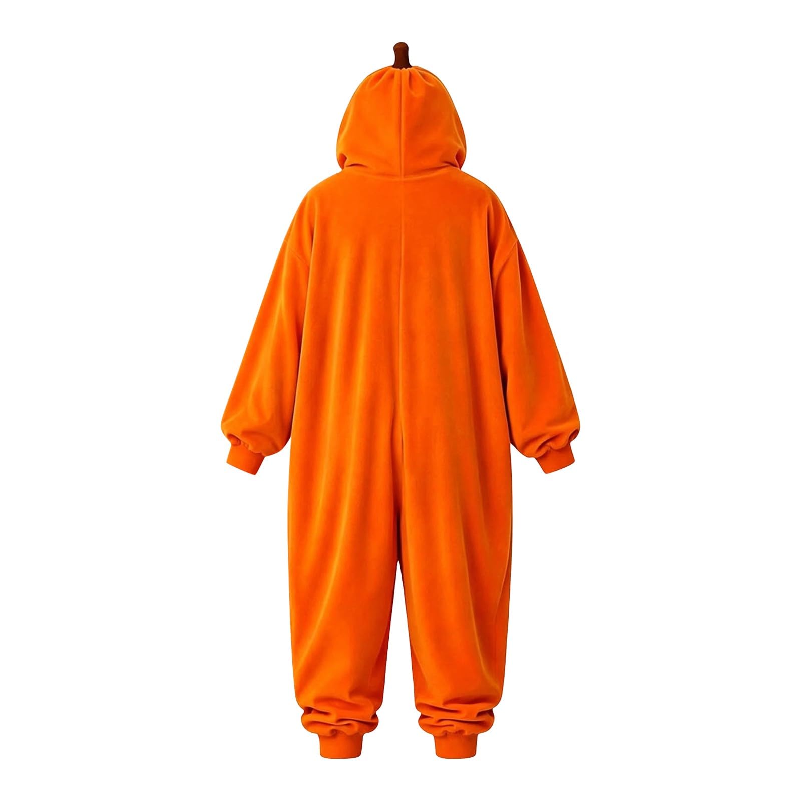 Pigiama intero da donna e uomo, unisex, per Halloween, a forma di zucca, in pile, divertente, per dormire, per carnevale