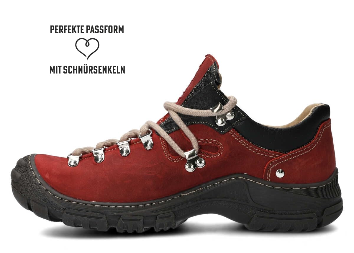 nagaba - Męskie buty trekkingowe - skórzane buty trekkingowe męskie - półbuty męskie z prawdziwej skóry, ze sznurówkami - buty męskie, półbuty, buty rekreacyjne