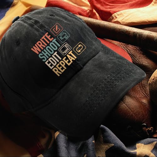 Image of Humor Saying Adjustable Washed Cotton Baseball Cap, Funny Retro Trucker Hat Gift for Men Women Dad Husband Coworker