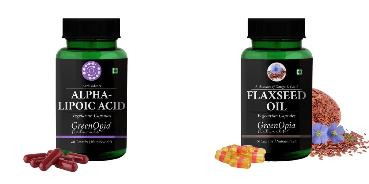 AlphaLipoic Acid Flax Seed Oil Wellness Daily Vitality 60 CAPSULES-image-29