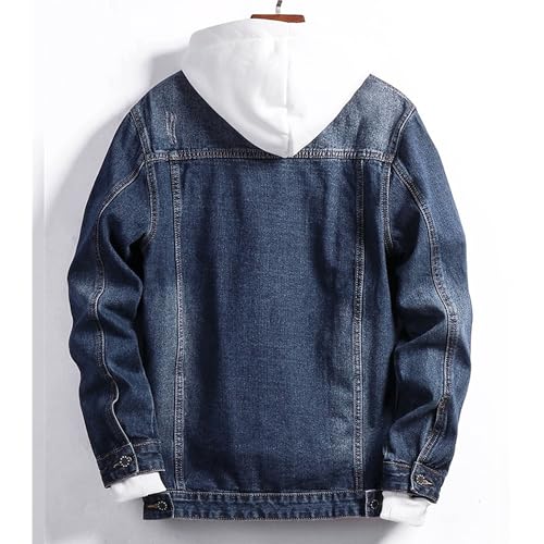 Chaqueta de mezclilla para hombre talla 4X-Large azul miniatura 7