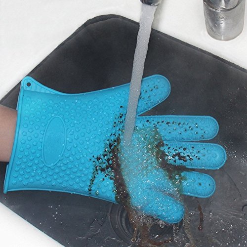 Gyoyo 2 Guanti da cucina in silicone, BBQ Guanti