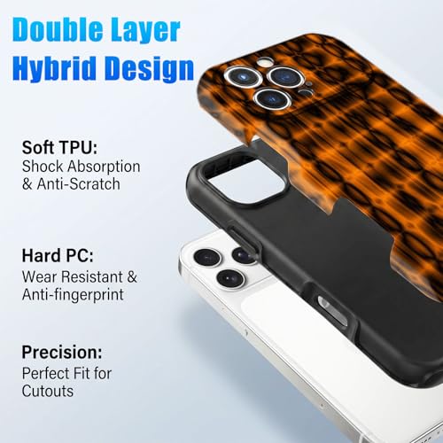Coque iPhone 16 Pro marron écaille de tortue antichoc et compatible MagSafe - 2