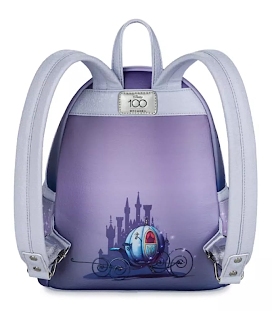 Loungefly Disney Parks Mini Zaino Disney100 Cenerentola, Viola, Medium, Zaino
