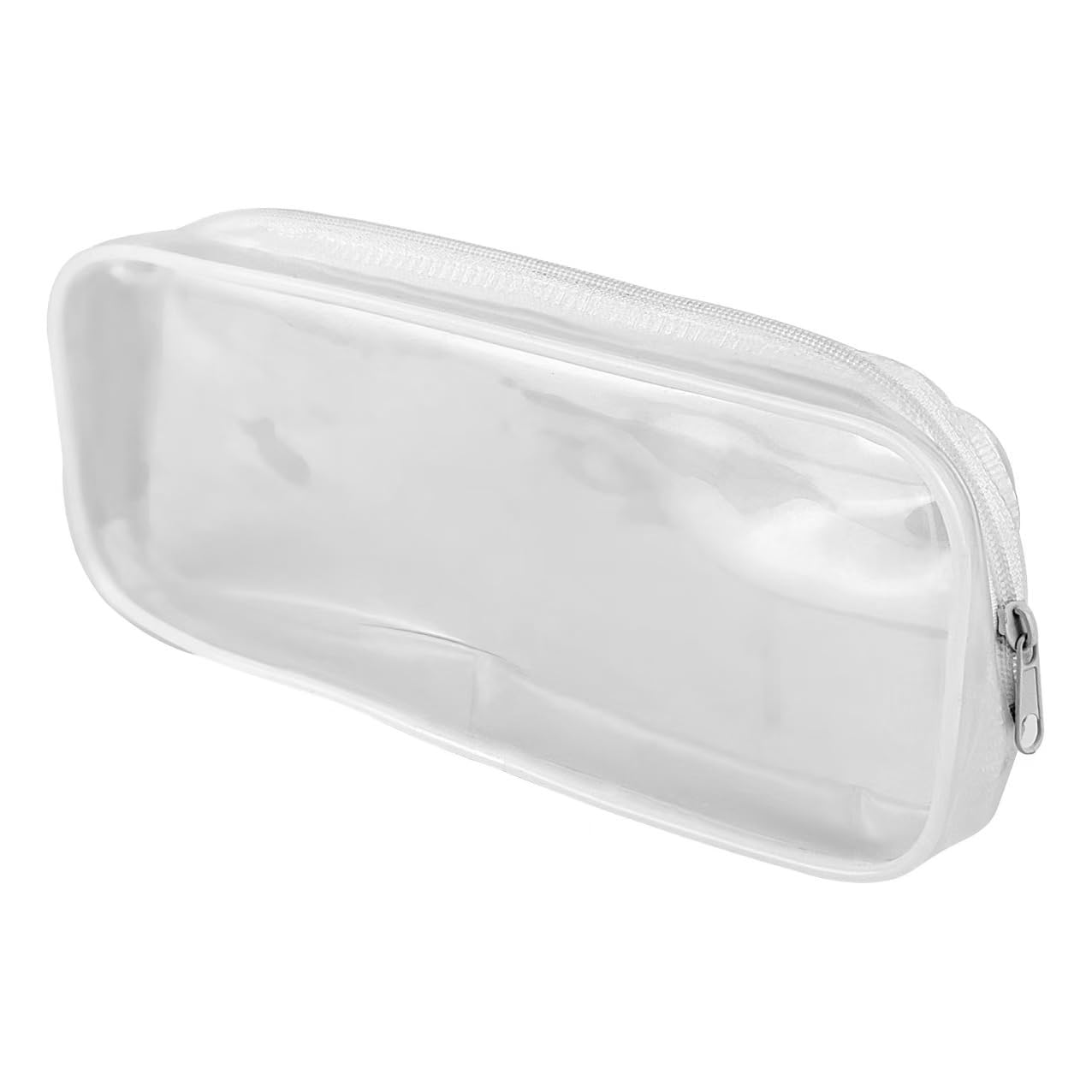 Photo 1 of KKUADCEHI Clear Makeup Bag, White