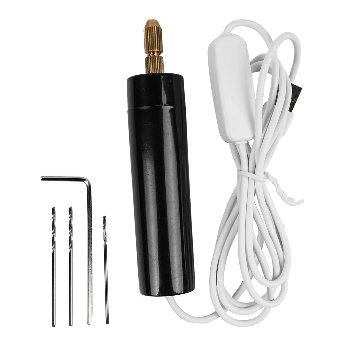 Mini Electric Drill for Crafts, 0.7-1.2mm Small Hand Drill for DIY Jewelry Making