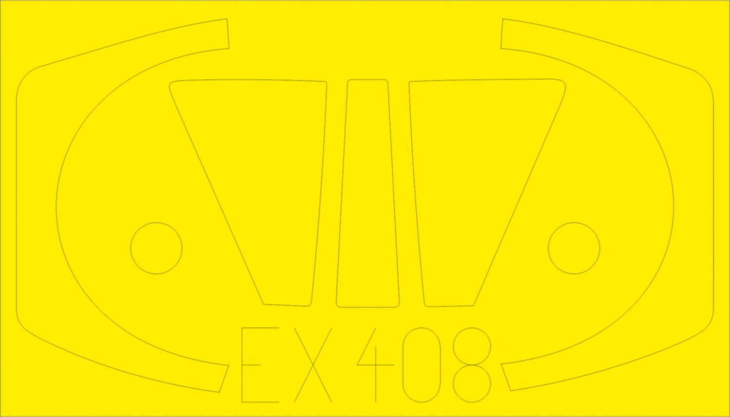 EDUEX408 1:48 Eduard Mask - IAI Kfir C2/C7 (for the AMK model kit) MODEL KIT ACCESSORY