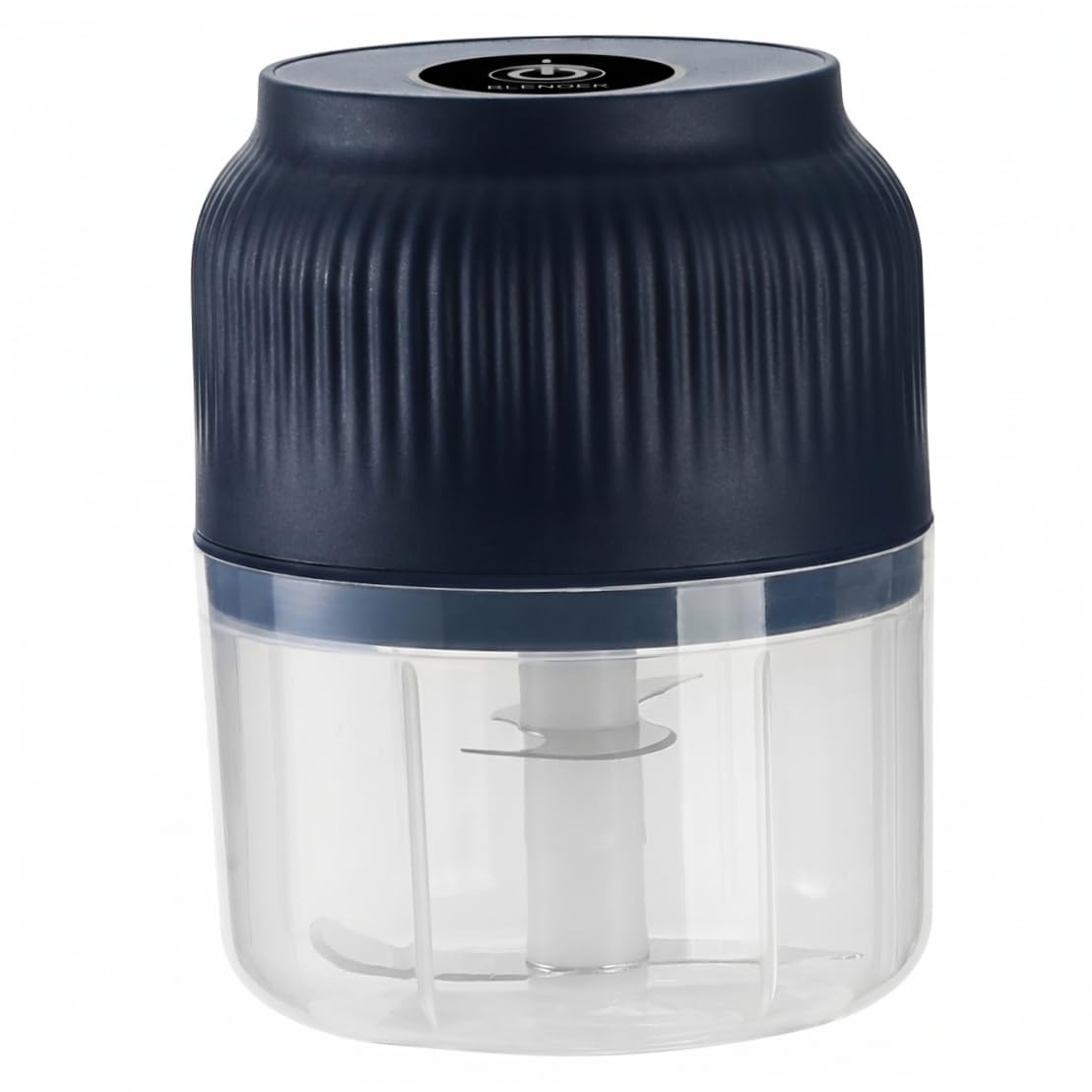 Xdyyjrasa Electric Garlic Chopper - 4 Blades Wireless Garlic Mincer, 300ml Mini Food Processor for Nut Chili Baby Food (Blue)