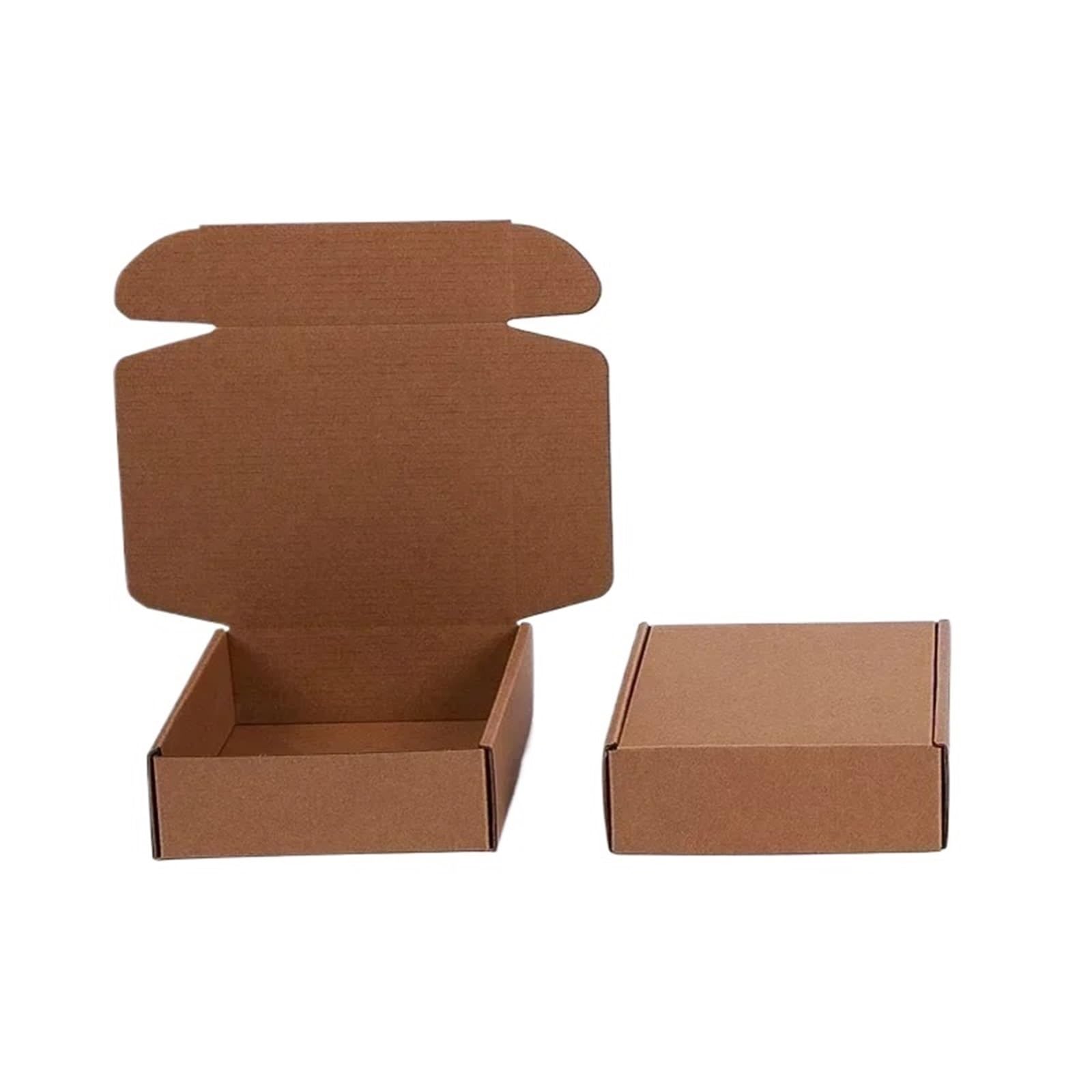20PCS Airplane Box Colour Square Express Boxes Pack Carton Pink Three Layers Thick Stress Resistance Corrugated Paper Packing For Mailer, Shipping(Colour 07,13x13x3cm)
