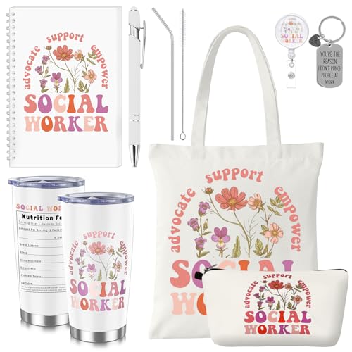 Cadeaux travailleurs sociaux isothermes avec sac cabas résistant et trousse de maquillage