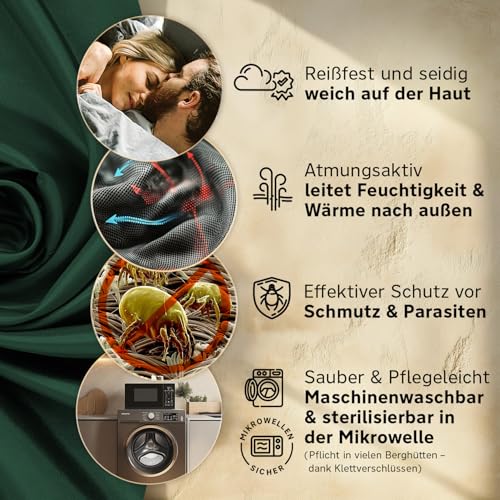 Armadic® Hüttenschlafsack aus Mikrofaser (nur 230g) - Ultraleicht und klein – Ansicht 5