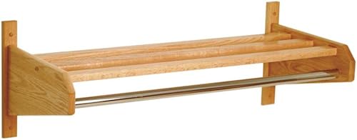 Mazo de madera de 31.9in para abrigos y sombreros, roble claro