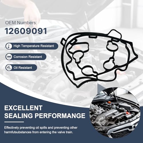 Image of 12609291 56049800 Valve Cover Gasket Kit for 2008-2017 Buick Lacrosse Regal Verano Chevy for Pontiac Solstice Saturn Sky 2.0L 2.4L 4L