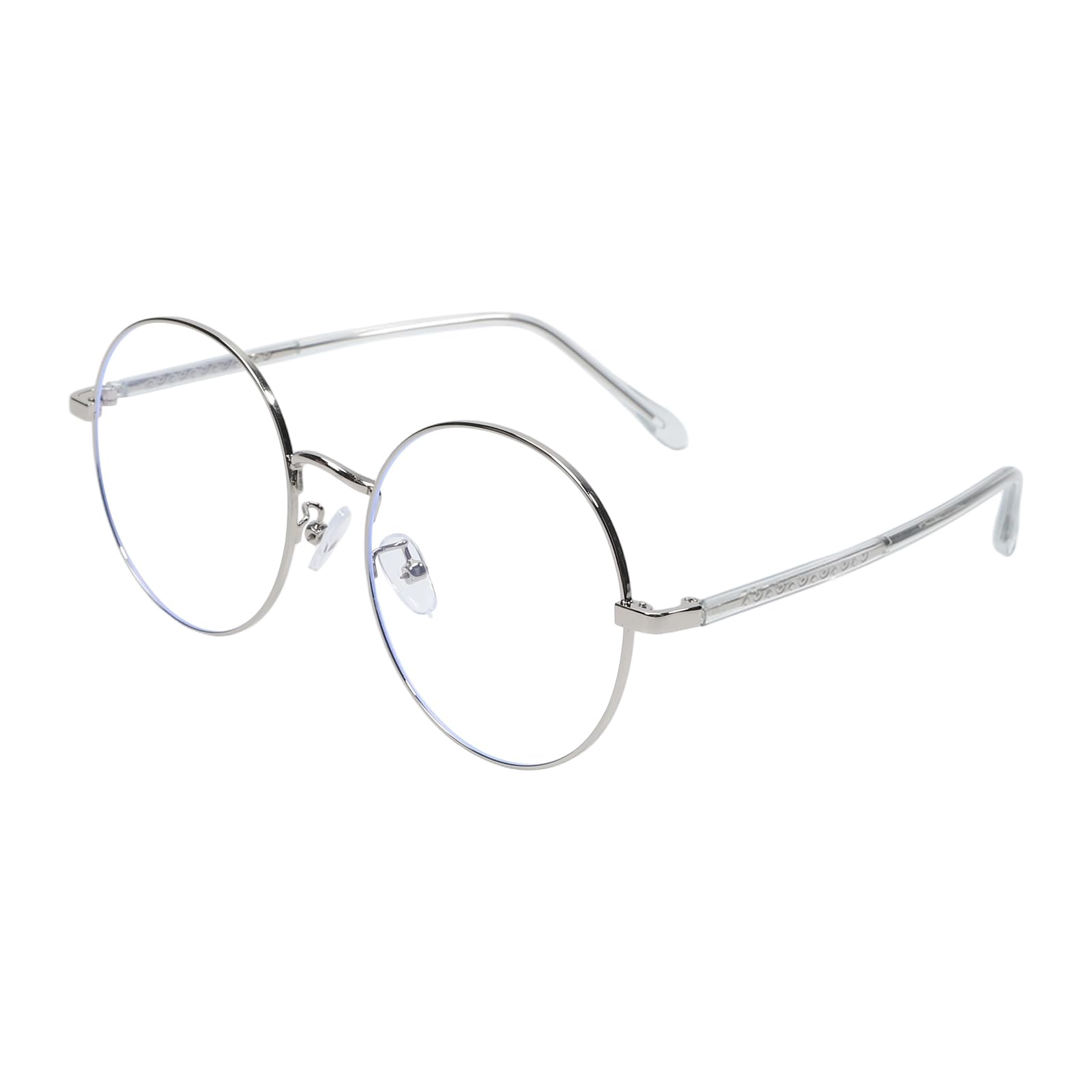 BroBlackDog Blue Light Blocking Glasses for Women Men 99 Anti Eyestrain Computer Glasses Metal Frame Screen Protection