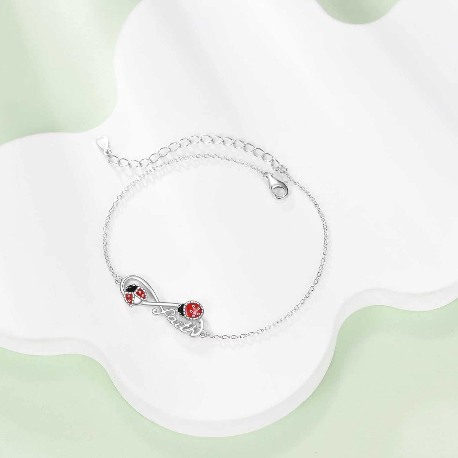 Cardinal/Ladybug/Turtle Bracelet 925 Sterling Silver Animal Bracelets Jewelry Christmas Gifts for Women