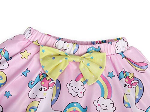 Kantenia Crianças Bebê Raparigas Fora do ombro Unicórnio Swimsuit Duas-peças Ruffle Top Biquíni Roup