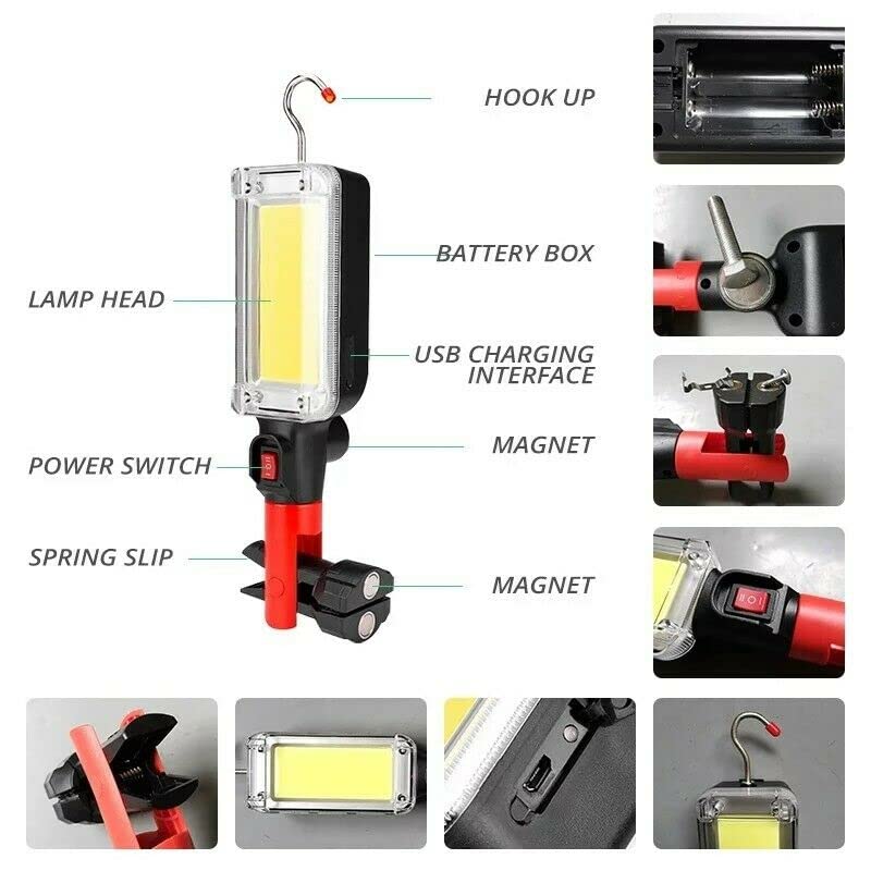 Lampada Da Lavoro BGS - COB-LED - 6660 - Foto 4