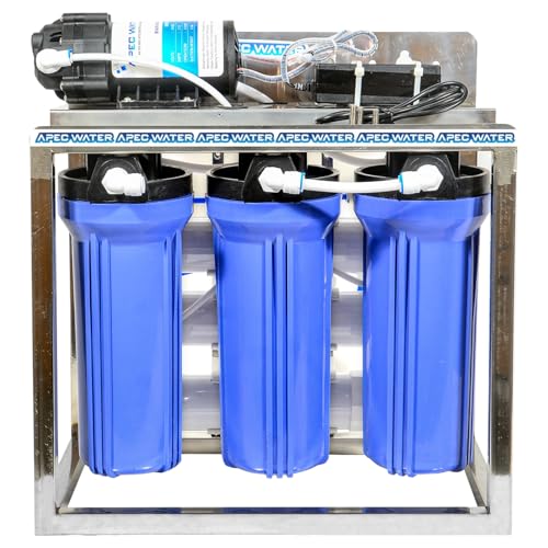 Image of Apec Water 25 LPH Commercial RO water purifier 25 Liter Per Hour Blue Stainless steel Body Full Automatic with TDS Adjuster