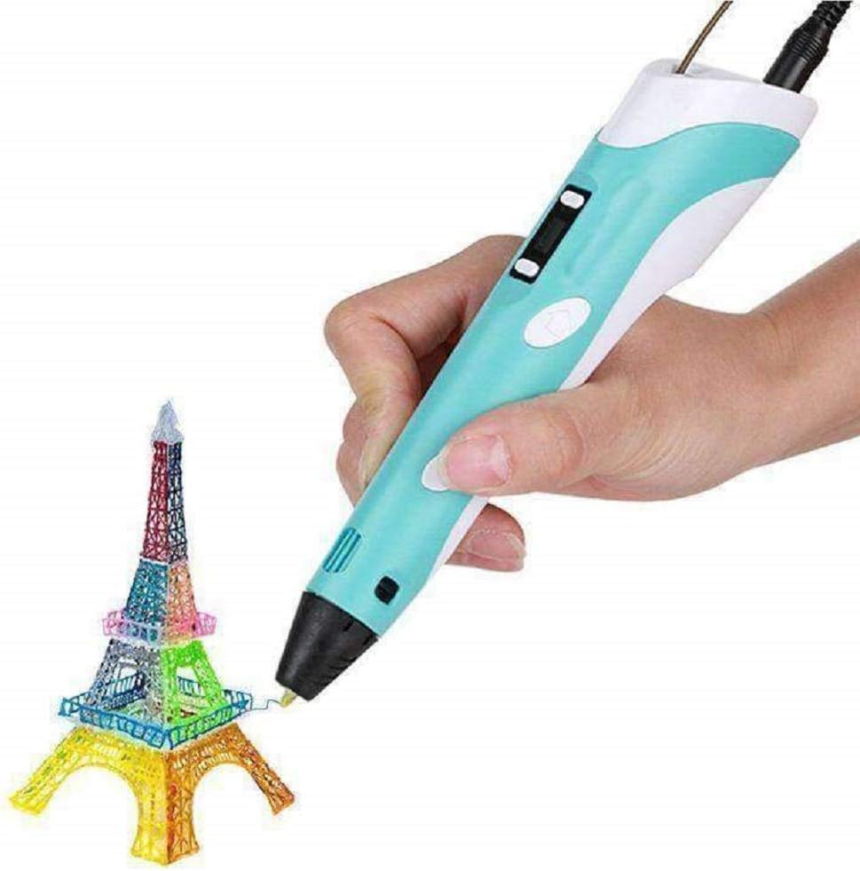 HOMME STORE 3D Printing Pen with LCD Display & Free 3,1.75 mm, 10 Metre Each PLA Filament Refills