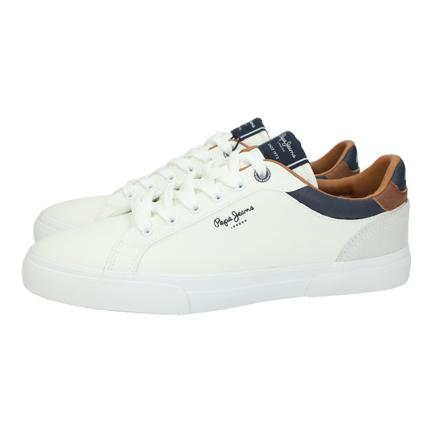 Pepe Jeans Men's Kenton Court M Sneak, White (White), 8