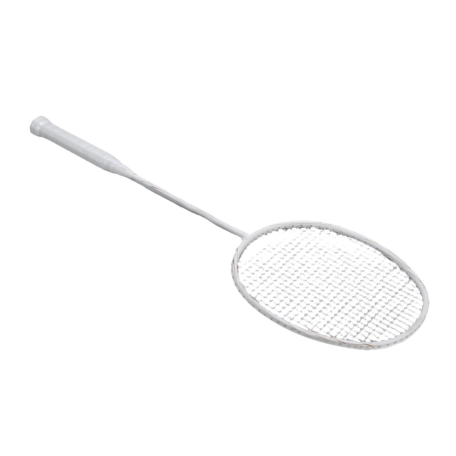 Racchetta da badminton leggera in fibra di carbonio per adulti con molle e borsa da esterno