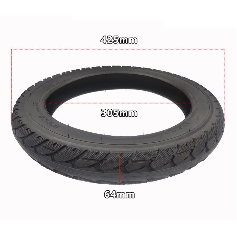 Roue de Remplacement pour Scooter électrique, 64-305 16x2.50 Pneu 16 Pouces Pneu 16 * 2.50 for vélo Scooters électriques vélo brouette Balance vélo