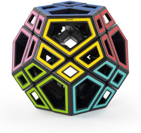 Meffert's Hollow Skewb Ultimate - The Original Transparent 12-Faced Brainteaser Puzzle from Recent Toys - Travel-Friendly Fun for Ages 9-Adult