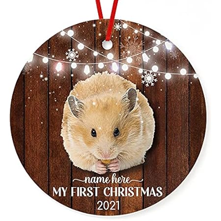 hamster ornament personalized